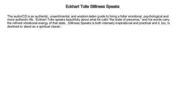 eckhart tolle free audio